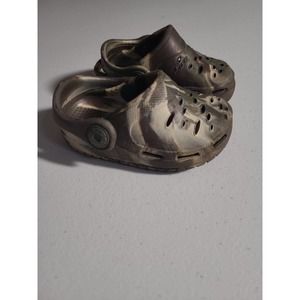 Croc Style Camo Baby Shoes Size 3